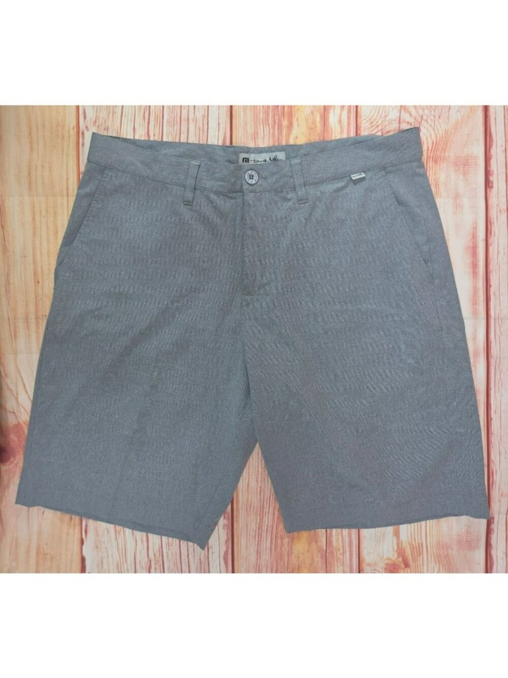 Travis Mathew Mens Gray Stretch Blend Shorts 36